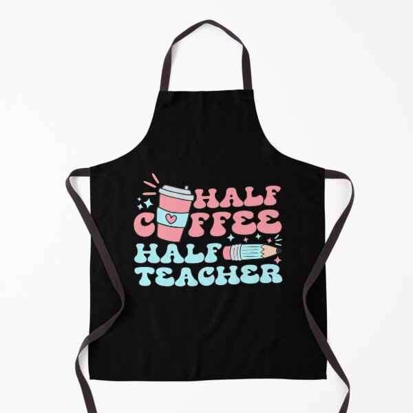 Item preview, Half Coffee Half Teacher | Funny Teacher Quote designed and sold by AurayaStudio.