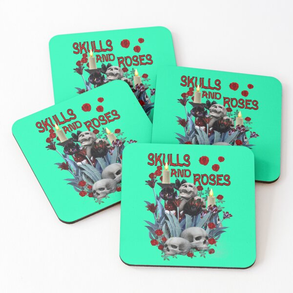 Item preview, Skulls and Roses, fantasy art designed and sold by LoneAngel.