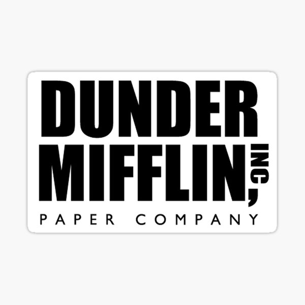 The Office Pam's Dunder Mifflin Logo | Limitless Paper in A Paperless World  | Metal Print