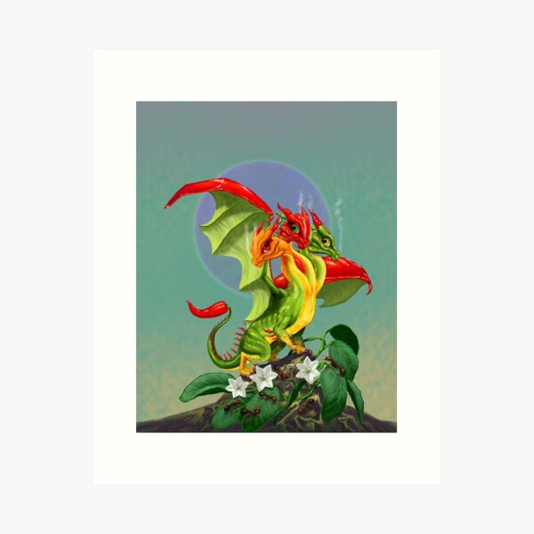 Peppers Dragon Art Print