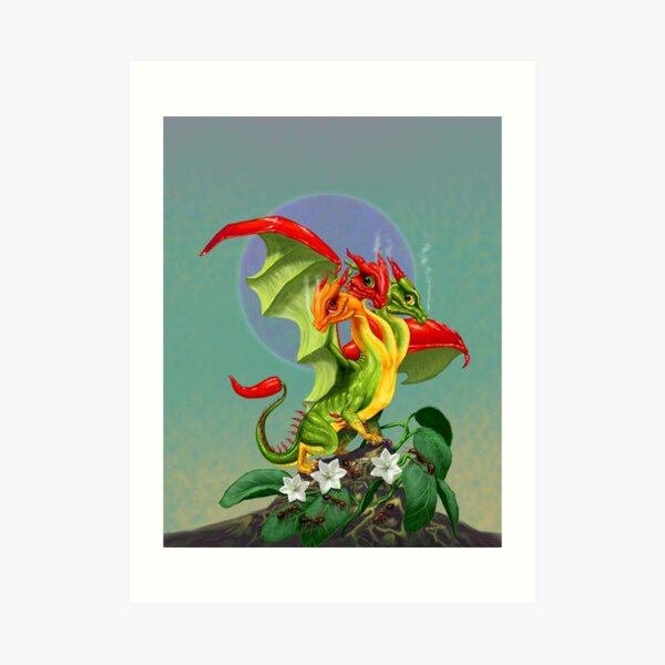 Peppers Dragon Art Print