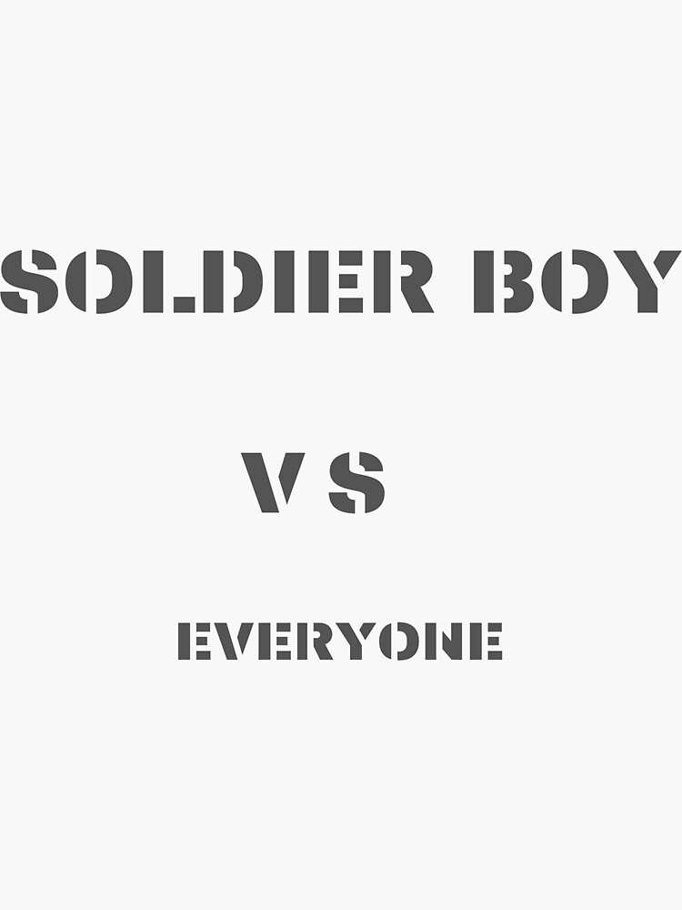 " Soldier Boy vs Everyone Essential TShirt" Sticker for Sale by