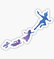 Peter Pan silhouettes Sticker
