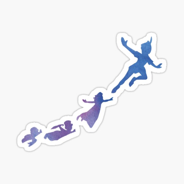 Peter Pan silhouettes Sticker