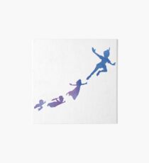 Peter Pan Silhouetten Galeriedruck