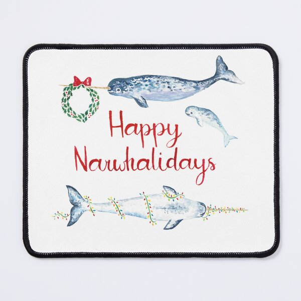Item preview, Happy Narwhalidays! designed and sold by Elizabeth Weglein.