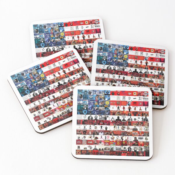 Item preview, Hip Hop Album Cover Collage Flag  designed and sold by PixelzInk.