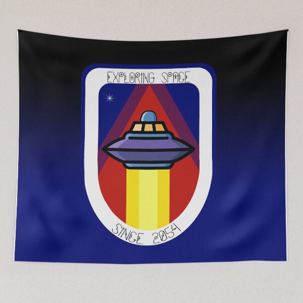 Item preview, Exploring Space Since 2054 Patch designed and sold by BunnyThePainter.