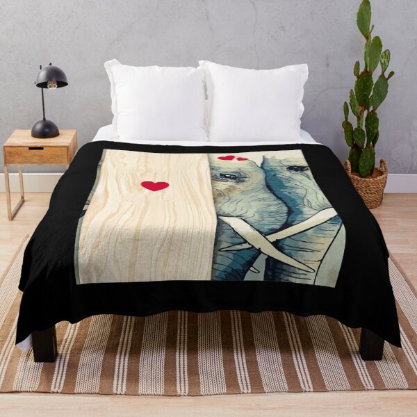 Item preview, Elephant I Choose You 3D Drawing Couple Love Valentine designed and sold by OttilieHess.