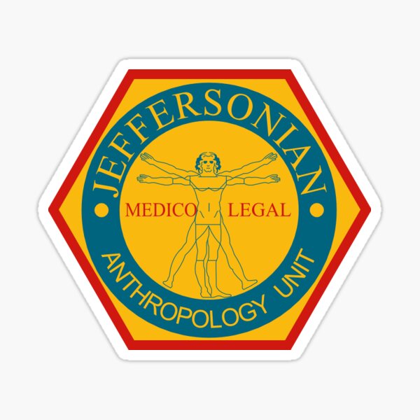 Jeffersonian Logo- Bones TV Show Sticker