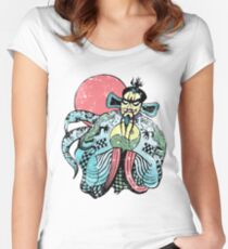 Es ist alles in den Reflexen Tailliertes Rundhals-Shirt