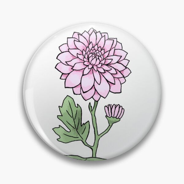 Item preview, Pink Chrysanthemum Flower - Birth Month Flower  designed and sold by Digi Artworks Store.