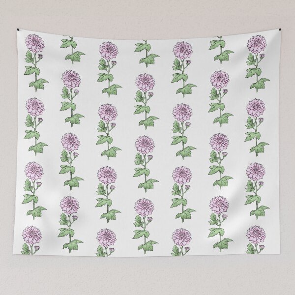 Item preview, Pink Chrysanthemum Flower - Birth Month Flower  designed and sold by Digi Artworks Store.