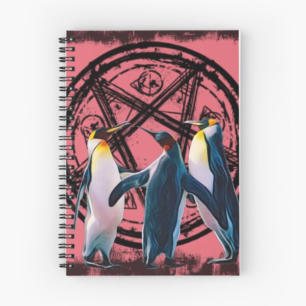 Item preview, pentagram penguins  designed and sold by RetroPalmTree.