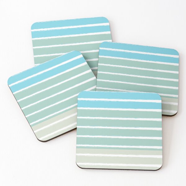 Item preview, Light Blue Green Stripes designed and sold by CONTRAPINK.