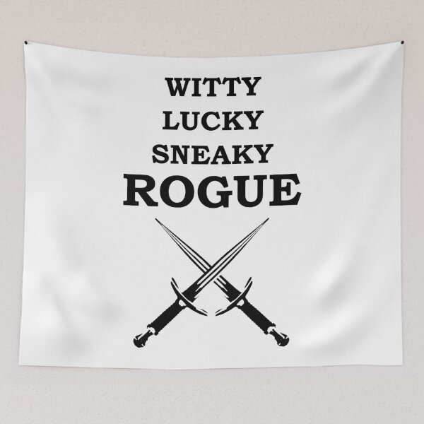 Item preview, WITTY LUCKY SNEAKY ROGUE RPG Meme 5E Class designed and sold by geekydesigner.