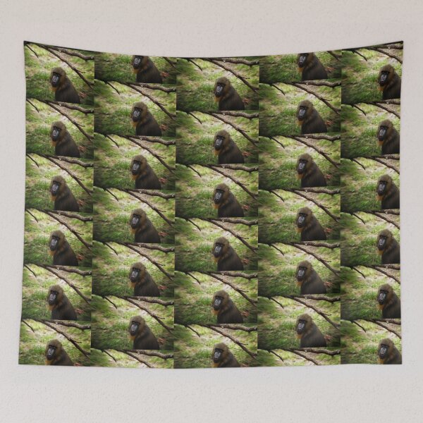 Item preview, Mandrill Monkey looks at Camera designed and sold by KbytesOfJax Outdoor and Nature.