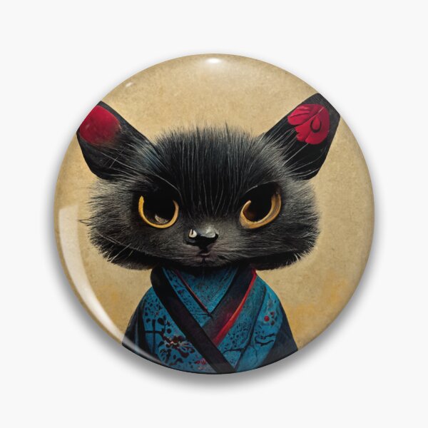Artikelvorschau, Samurai-Katze entworfen und verkauft von SilkyBoutique.