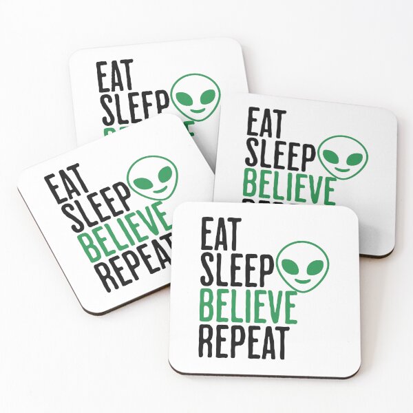 Item preview, Eat Sleep Believe Repeat - Alien and UFO Humor designed and sold by AlanPhotoArt.