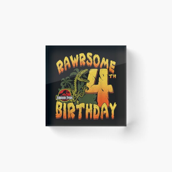 Item preview, Rawrsome 4th Birthday designed and sold by TarynAbbott.