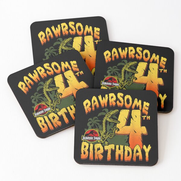 Item preview, Rawrsome 4th Birthday designed and sold by TarynAbbott.