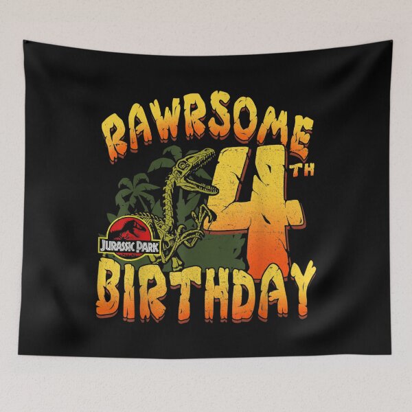 Item preview, Rawrsome 4th Birthday designed and sold by TarynAbbott.