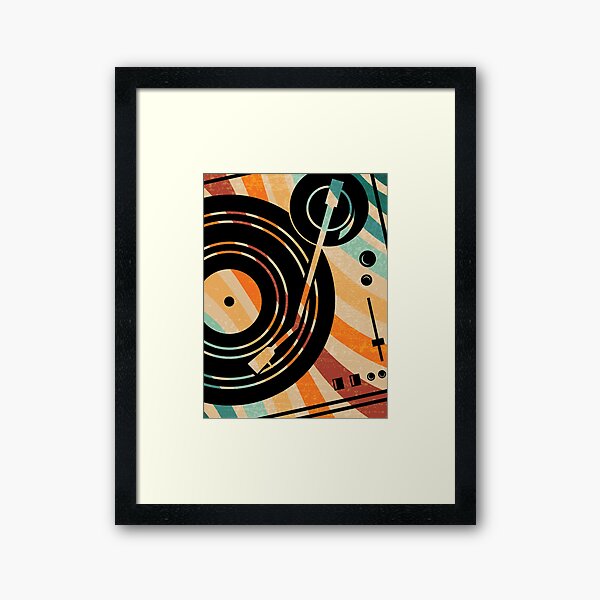 Put the Needle on the Record Framed Art Print
