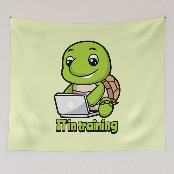 Item preview, Cute Turtle IT Tech Support Funny Educational Design designed and sold by InspiredForever.