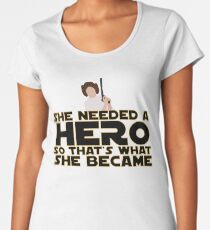 She Needed a Hero (Space Princess Version) Women's Premium T-Shirt