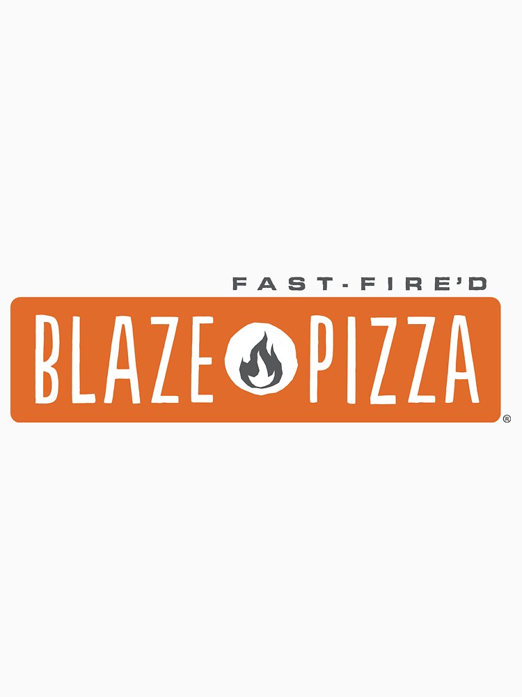 "design blaze pizza restaurant logo" Tshirt for Sale by