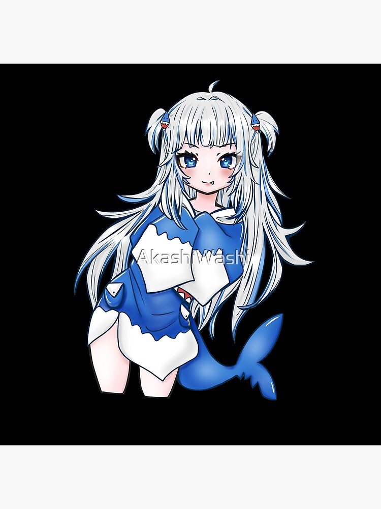 "Gawr Gura " Poster for Sale by AkashiWashi | Redbubble