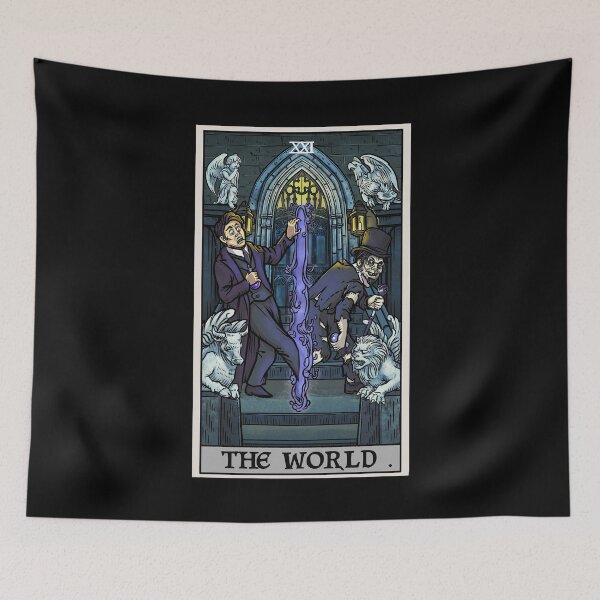 Item preview, The World Tarot Card Dr Jekyll and Mr Hyde Halloween Gothic Gift designed and sold by TheGhoulishGarb.