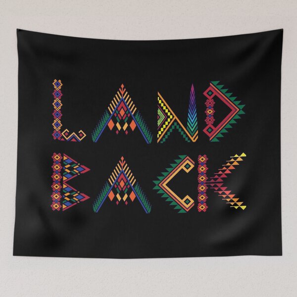 Item preview, Landback in Colourful Geometric Pattern - Native America American Heritage Month designed and sold by LoveSeasonz.