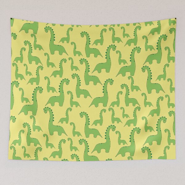 Item preview, Cute Tall Dinosaur Pattern In Green designed and sold by Abhishek Goldar.