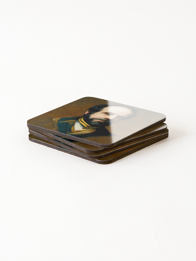 Thumbnail 4 of 5, Coasters (Set of 4), Henry George Portrait designed and sold by selfreference2.