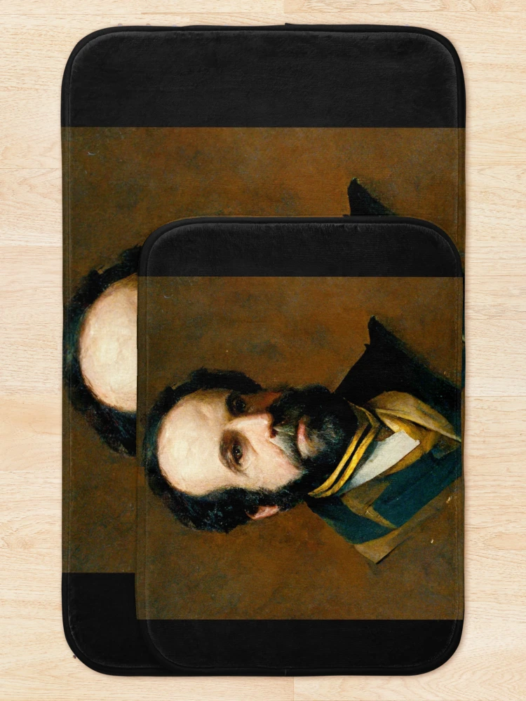 Thumbnail 5 of 6, Bath Mat, Henry George Portrait designed and sold by selfreference2.