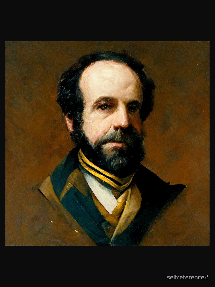 Thumbnail 3 of 3, Scarf, Henry George Portrait designed and sold by selfreference2.