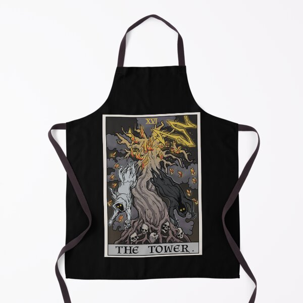 Item preview, The Tower Tarot Card Terror Tarot Edition Spooky Halloween Ghosts & Twisted Tree designed and sold by TheGhoulishGarb.