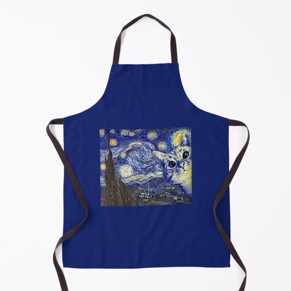 Item preview, Starry Night Cat Van Gogh Cat Cat Lover Cat Mom designed and sold by BigSize.