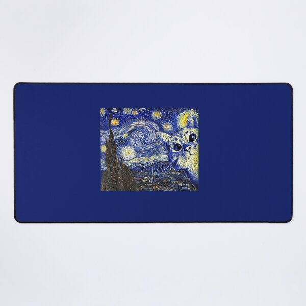 Item preview, Starry Night Cat Van Gogh Cat Cat Lover Cat Mom designed and sold by BigSize.