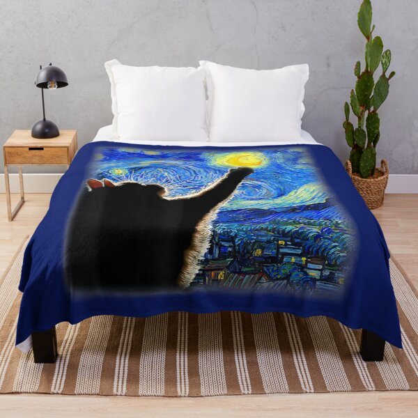 Item preview, Starry Night Cat, Van Gogh Cat, Cat Lover, Cat Mom, Cat Dad designed and sold by BigSize.