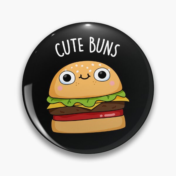 Item preview, Cute Buns Funny Burger Puns  (Dark BG) designed and sold by punnybone.