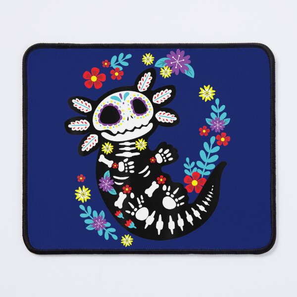 Item preview, Sugar Skull Axolotl Flower Mexican Dia De Los Muertos designed and sold by BigSize.