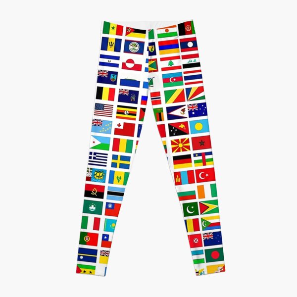 World Flags Leggings for Sale