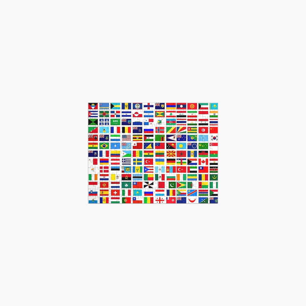 "International Flags Of The World" Jigsaw Puzzle for Sale by
