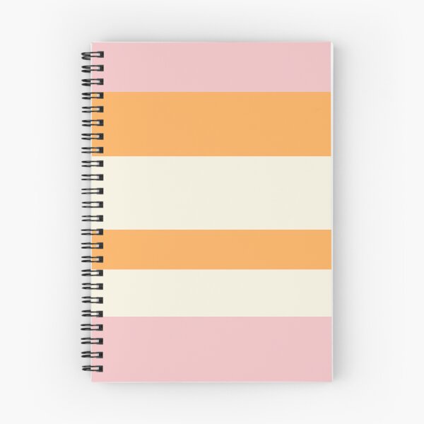 Item preview, Summer Vibes Happy Stripes in Pink Orange and White designed and sold by ECMazurDesign.