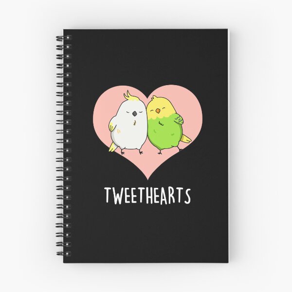 Item preview, Tweethearts Funny Love Birds Puns (Dark BG) designed and sold by punnybone.