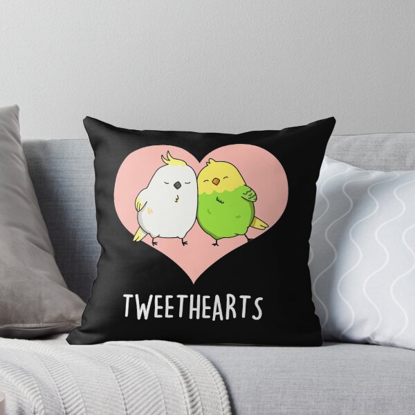 Item preview, Tweethearts Funny Love Birds Puns (Dark BG) designed and sold by punnybone.