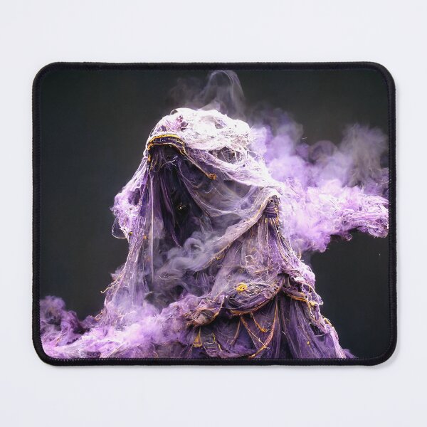 Item preview, Goddess Whirling Purple Smoke Midjuorney designed and sold by AICustomArt ⭐⭐⭐⭐⭐.