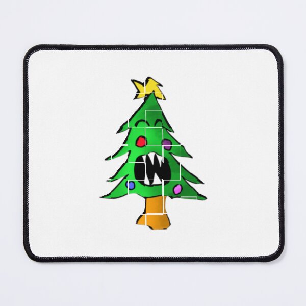 Item preview, Evil Christmas tree tile art designed and sold by Coffeemerc117.